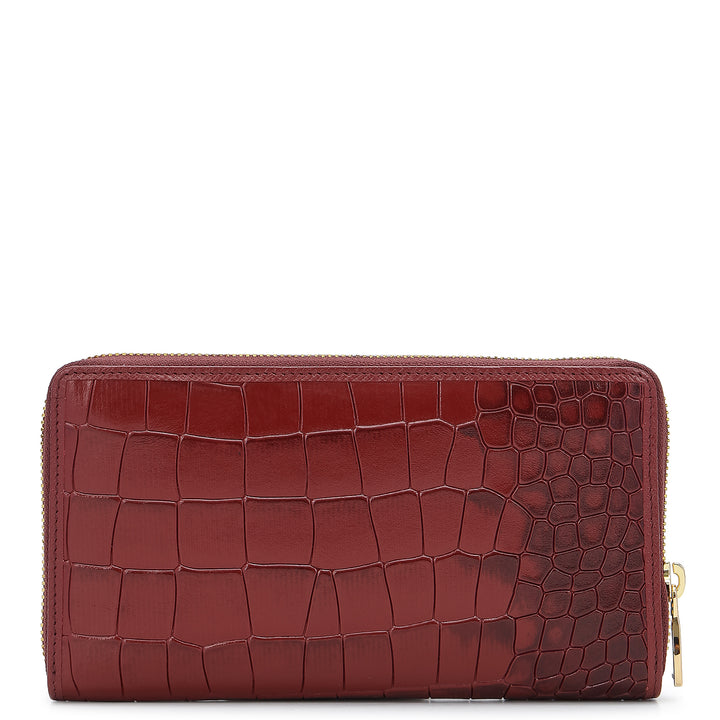 Classic Continental Wallet - Cherry