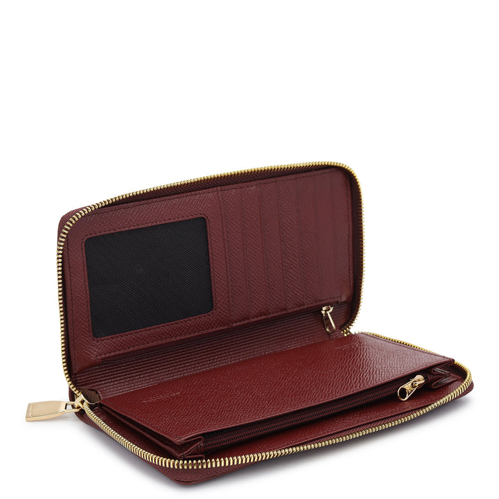 Classic Continental Wallet - Cherry