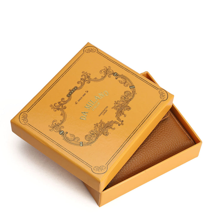 Wax Leather Ladies Wallet - Caramel