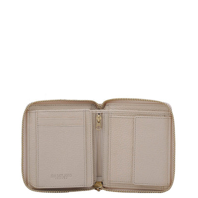 Wax Leather Ladies Wallet - Butter