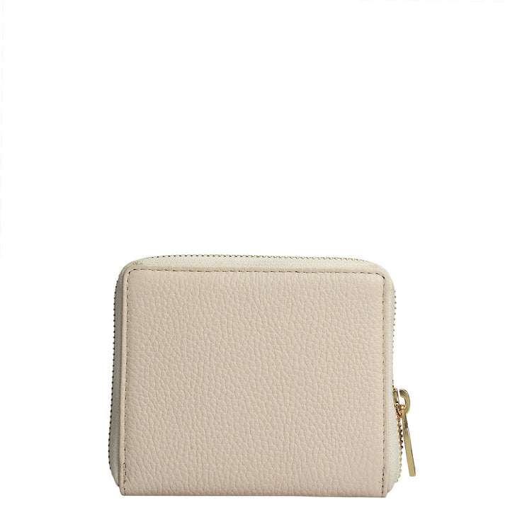 Wax Leather Ladies Wallet - Marshmallow