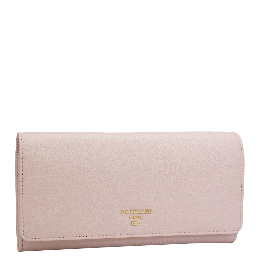 Franzy Leather Ladies Wallet - Blush