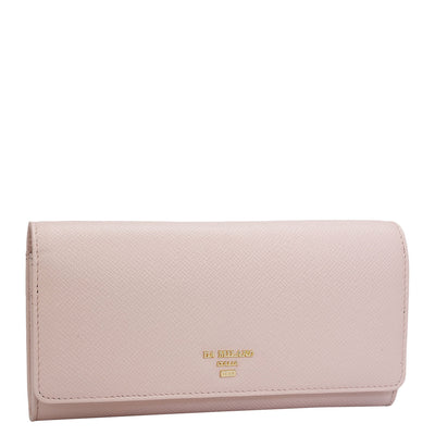 Franzy Leather Ladies Wallet - Blush
