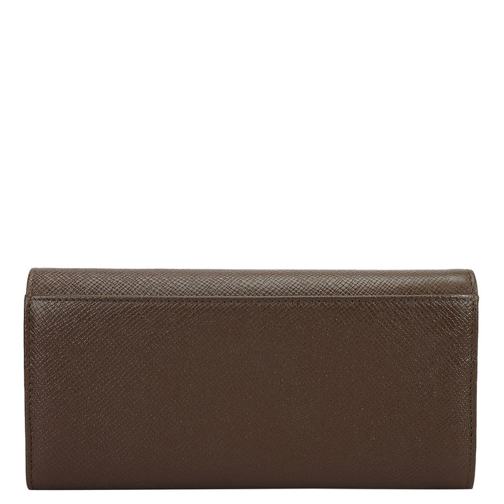 Franzy Leather Ladies Wallet - Walnut