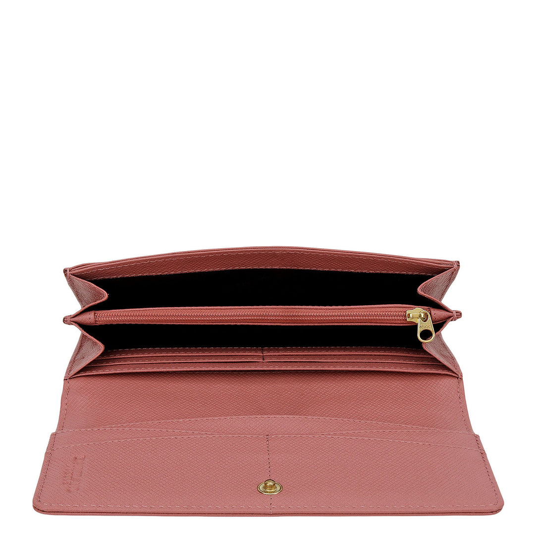 Online Exclusive Continental Wallet - Rose