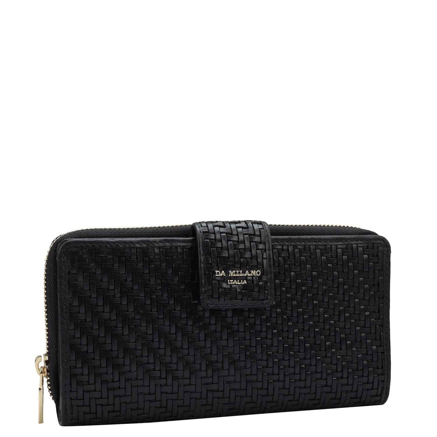 Mat Leather Ladies Wallet - Black – Da Milano