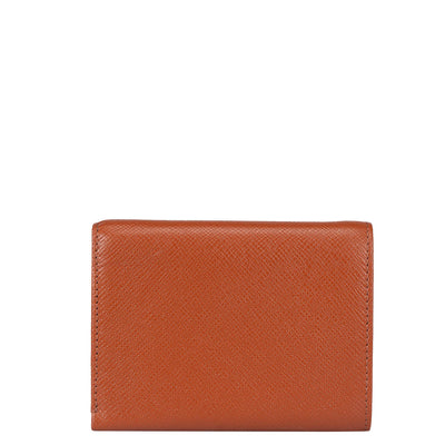 Franzy Leather Ladies Wallet - Rust Orange
