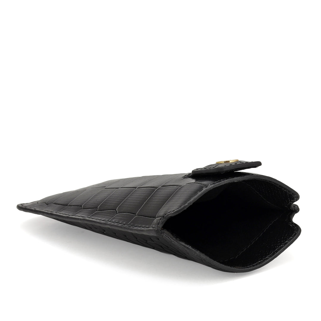 Croco Leather Mobile Case - Black