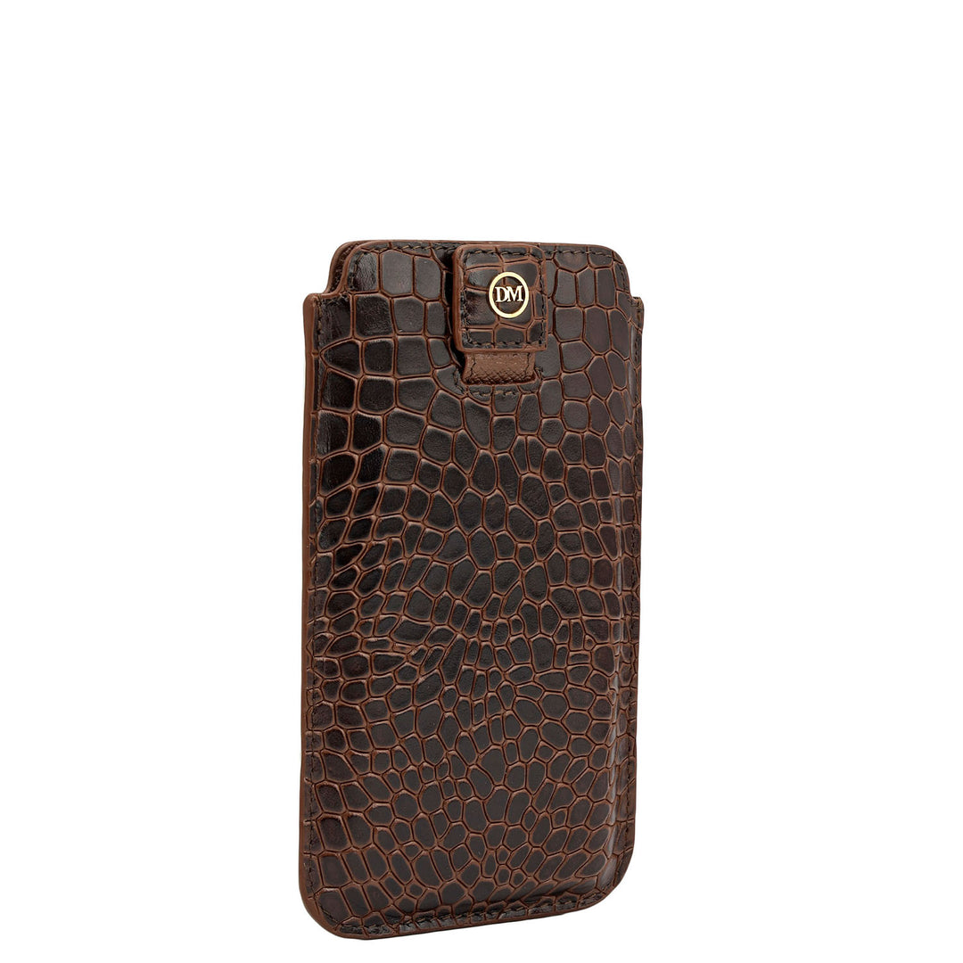 Croco Leather Mobile Case - Date