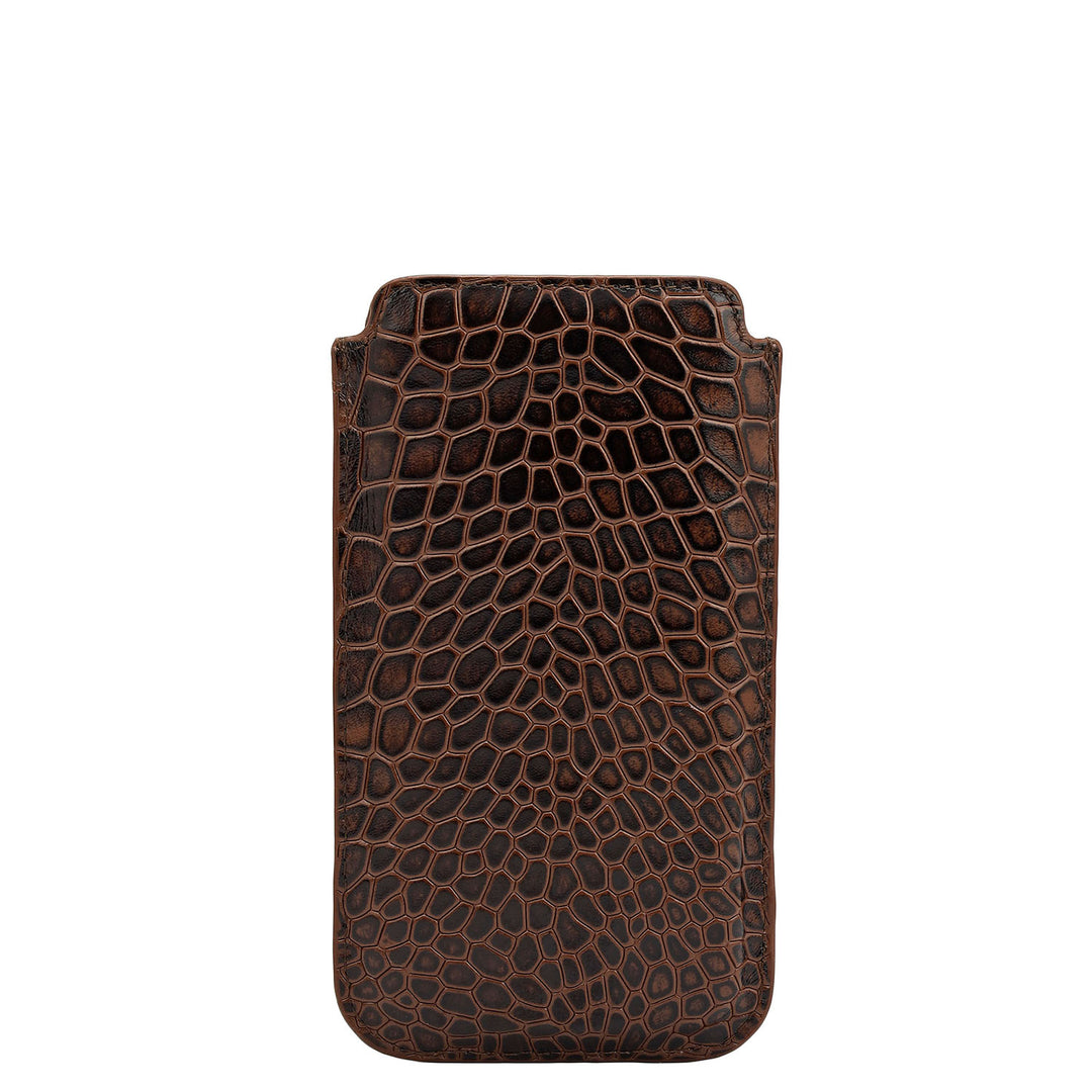 Croco Leather Mobile Case - Date