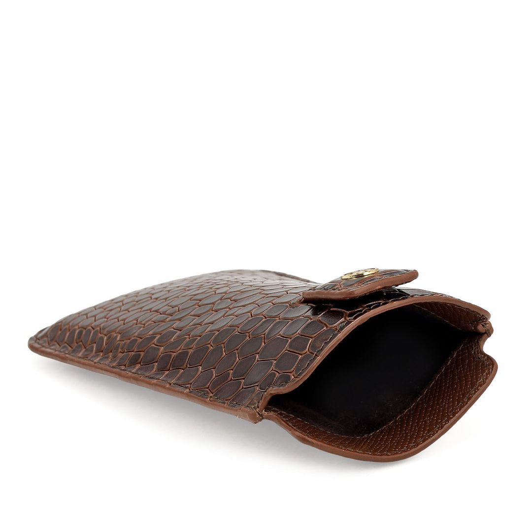 Croco Leather Mobile Case - Date
