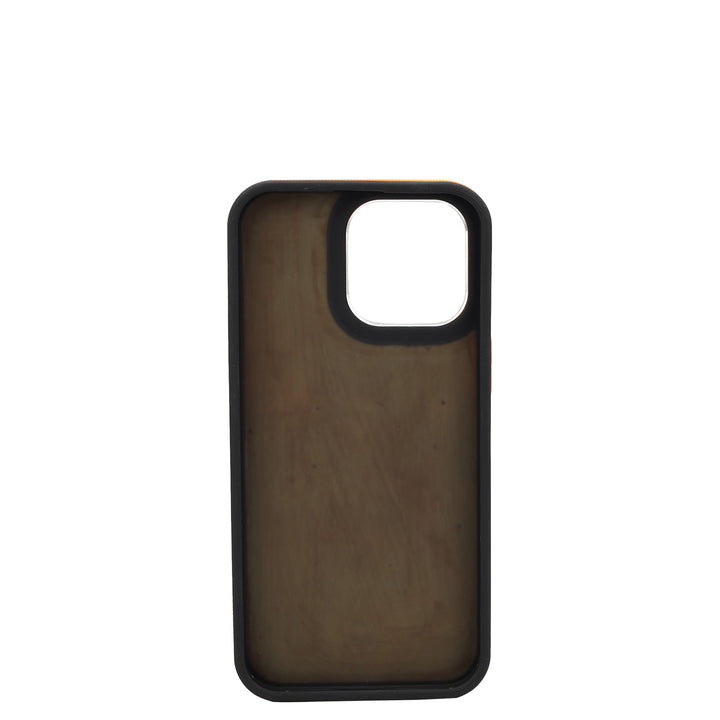 Pumpkin Croco Leather Mobile Case - iPhone 15 Pro Max