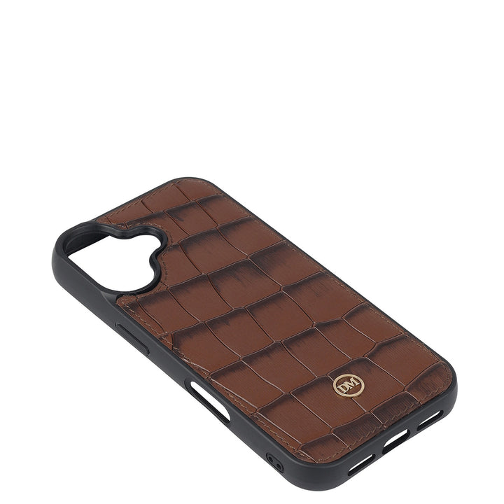 Croco Leather Mobile Case - Date
