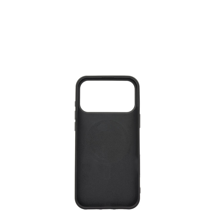 Croco Leather Mobile Case - Walnut