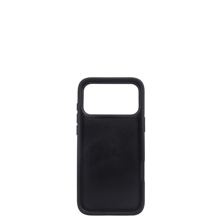 Croco-Texture Mobile Case (iPhone 17 Pro Max) - Black