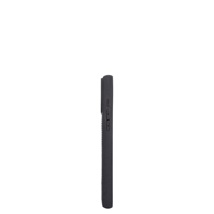Croco-Texture Mobile Case (iPhone 17 Pro Max) - Black