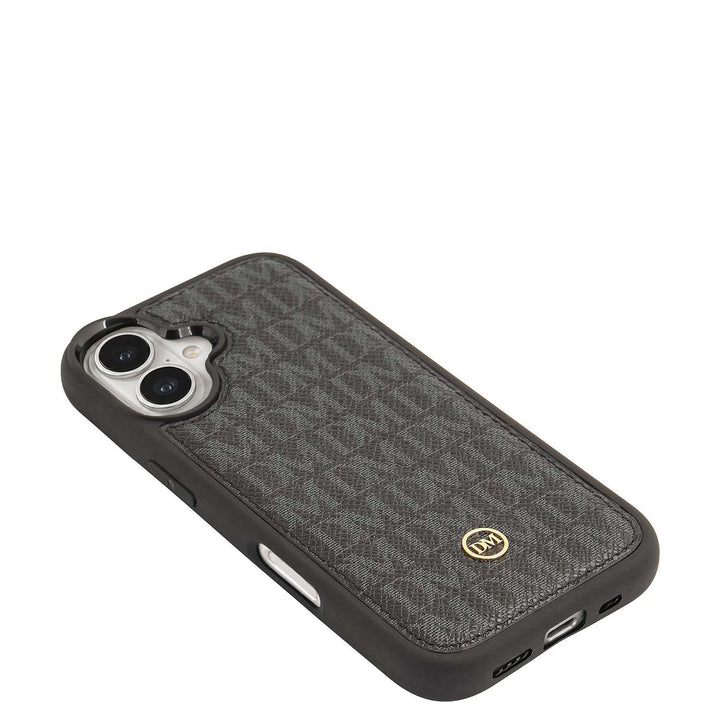 Monogram Mobile Cover (iPhone 17) - Black