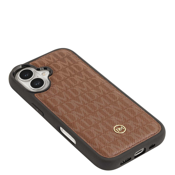 Monogram Mobile Cover (iPhone 17)- Walnut