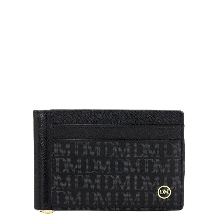 Monogram Franzy Leather Money Clip - Black