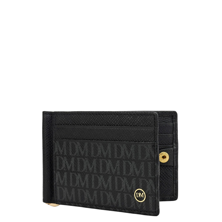 Monogram Franzy Leather Money Clip - Black
