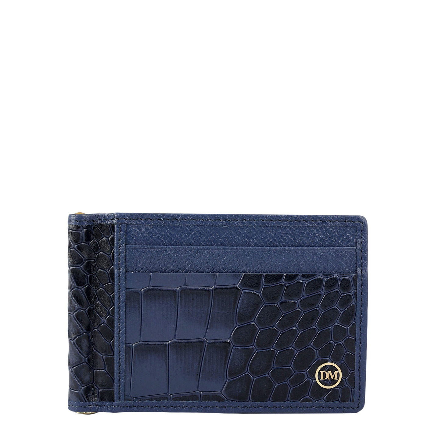 Croco Franzy Leather Money Clip - Stardust