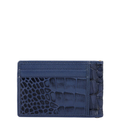 Croco Franzy Leather Money Clip - Stardust