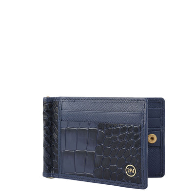 Croco Franzy Leather Money Clip - Stardust