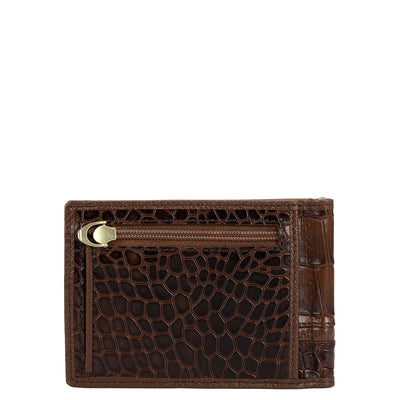 Croco Leather Money Clip - Date