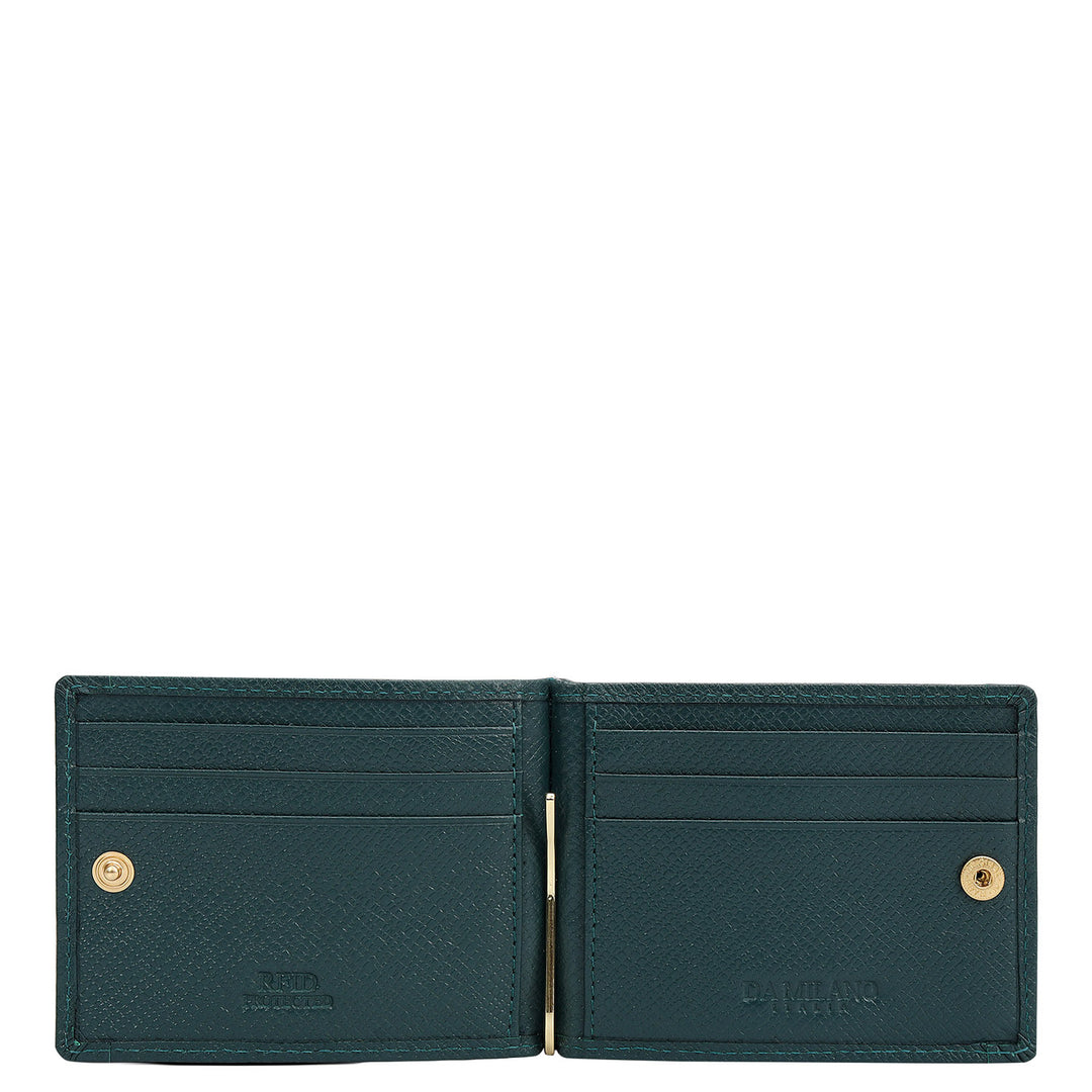 Croco Leather Money Clip - Octane