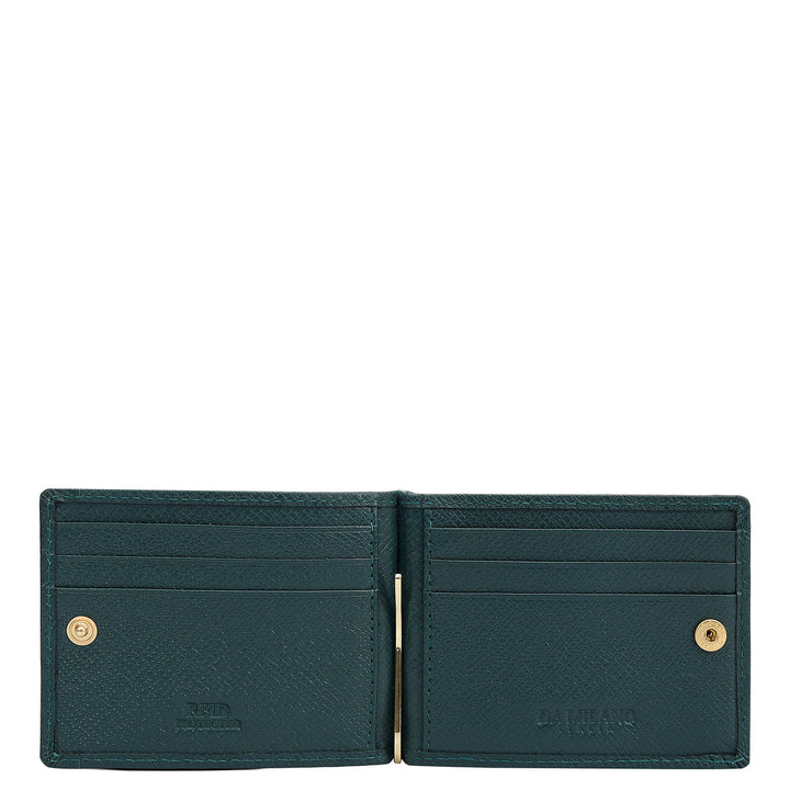 Croco Leather Money Clip - Octane