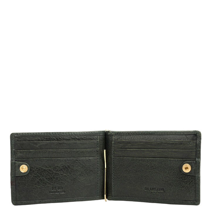 Classic Money Clip - Petrol Green