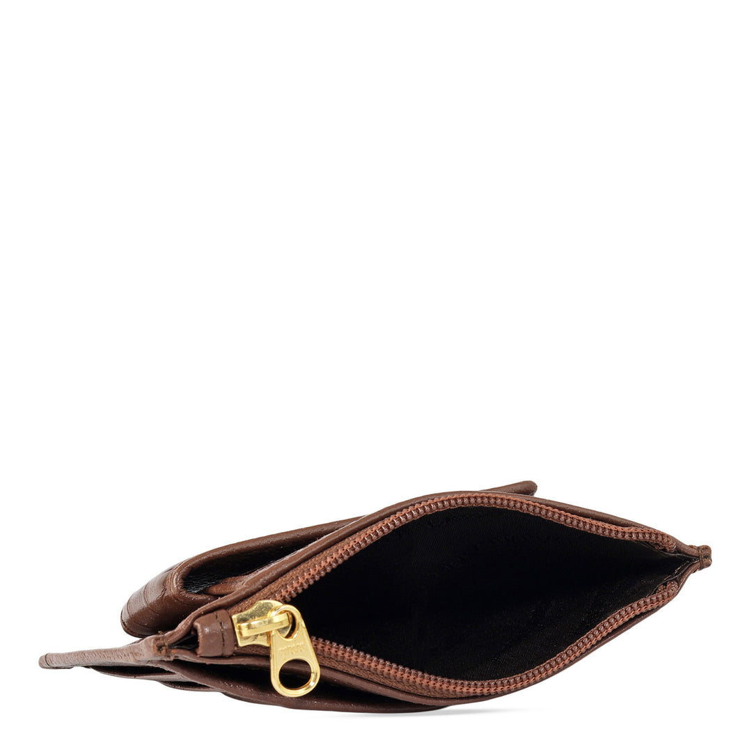 Croco Franzy Leather Money Clip - Date
