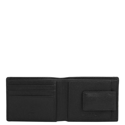 Croco Leather Money Clip - Black