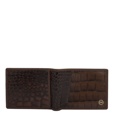 Croco Leather Money Clip - Date