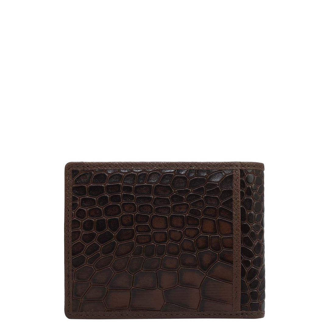 Croco Leather Money Clip - Date