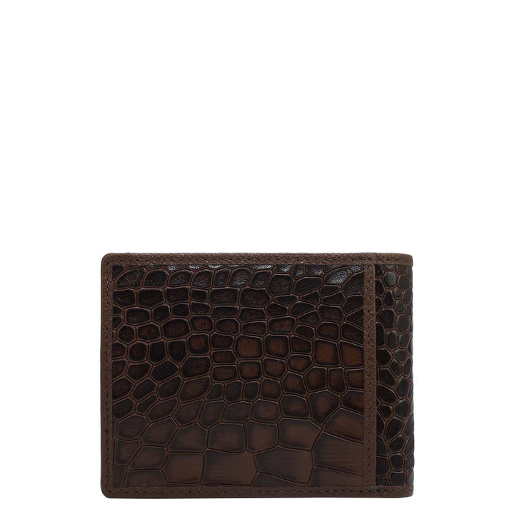 Croco Leather Money Clip - Date