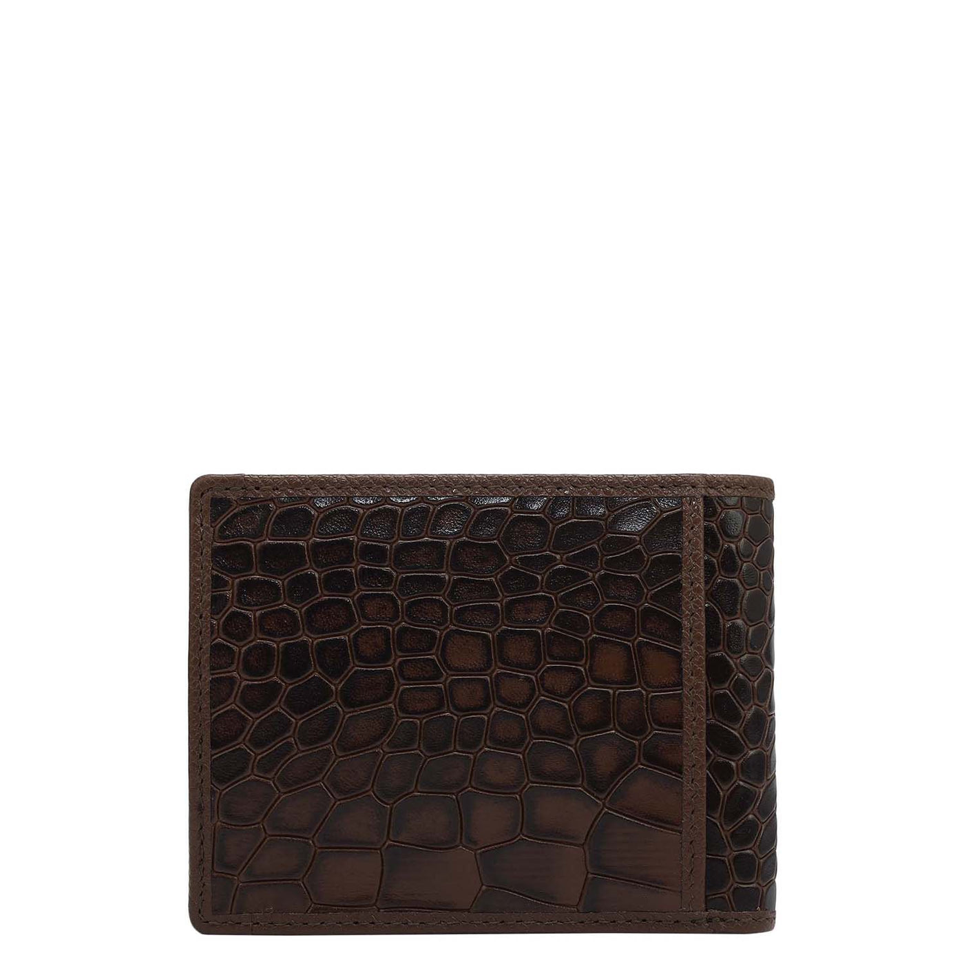 Croco Leather Money Clip - Date
