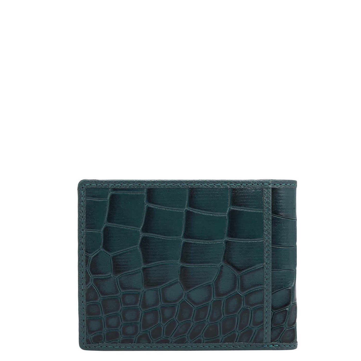 Croco Leather Money Clip - Octane