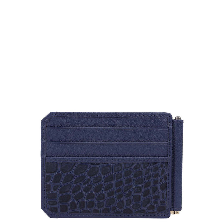 Croco Franzy Leather Money Clip - Stardust
