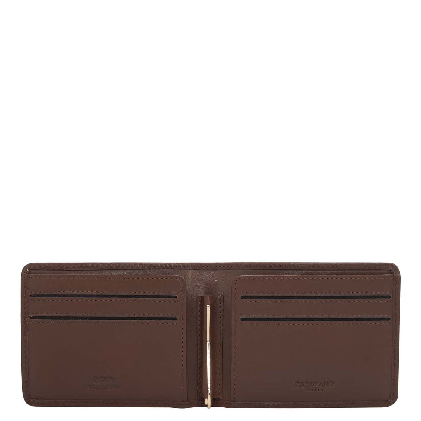 Calf Leather Money Clip - Brown