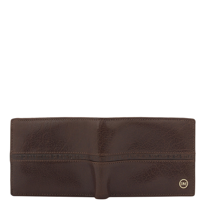 4 Slots Leather Money Clip - Brown