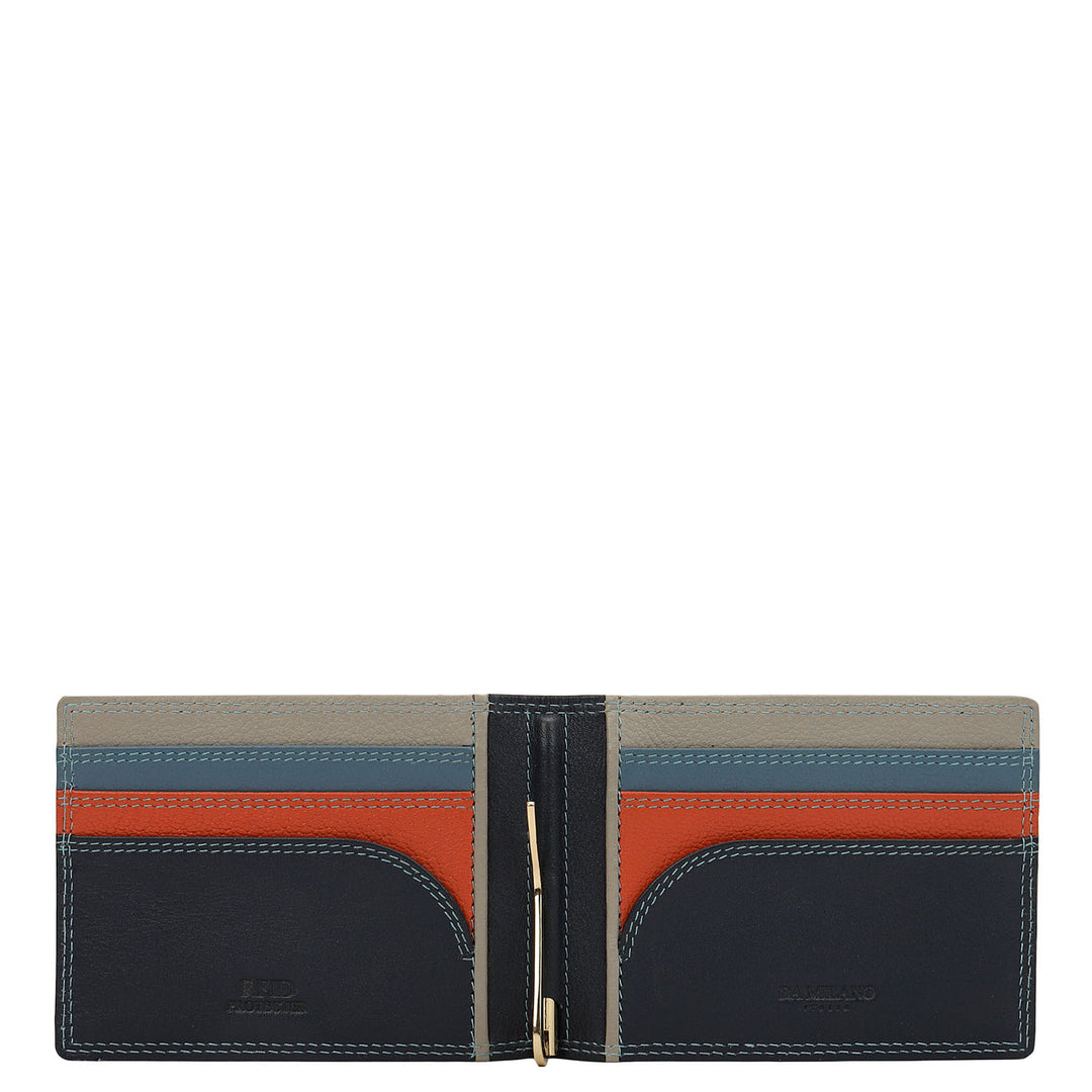 Prisme Money Clip (M)- Navy & Sky Blue