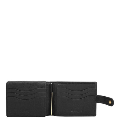 Franzy Leather Money Clip - Black