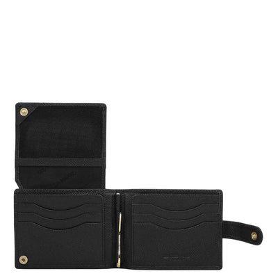 Franzy Leather Money Clip - Black
