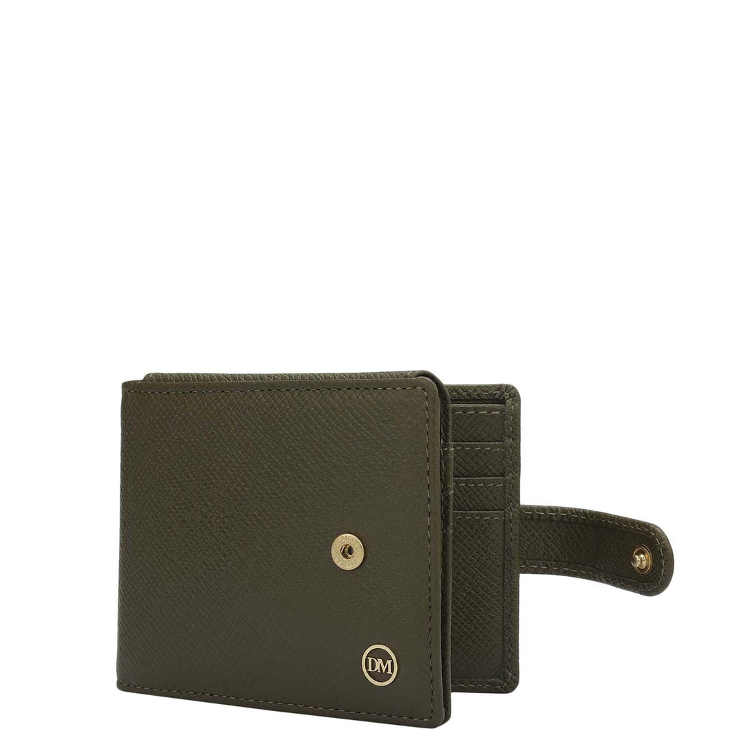 Franzy Leather Money Clip - Military Green