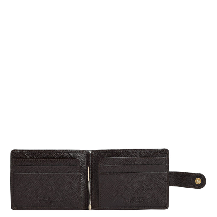 Franzy Leather Money Clip - Chocolate