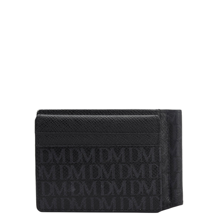 10 Slots Leather Money Clip - Black