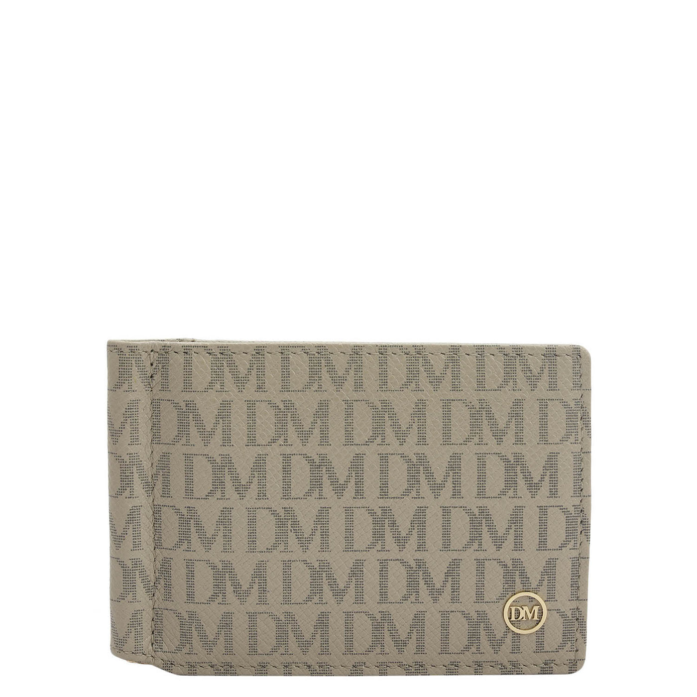 10 Slots Leather Money Clip - Chalk