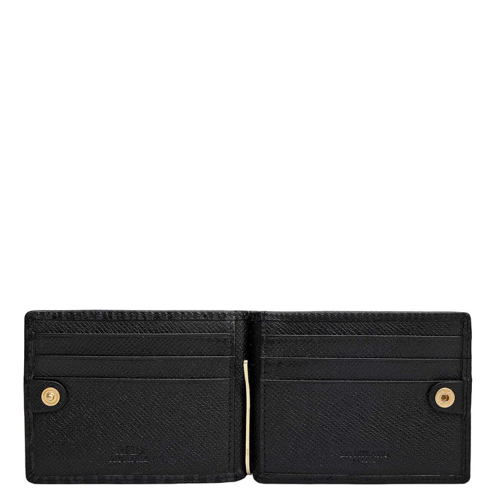 Monogram Leather Money Clip - Black