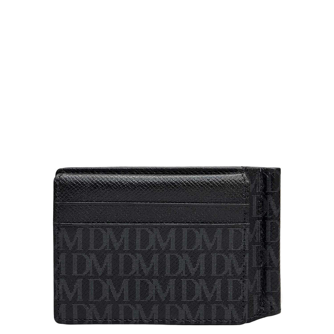 Monogram Leather Money Clip - Black